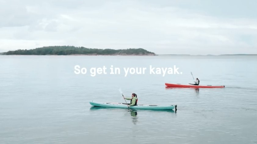 So get in your kayak.